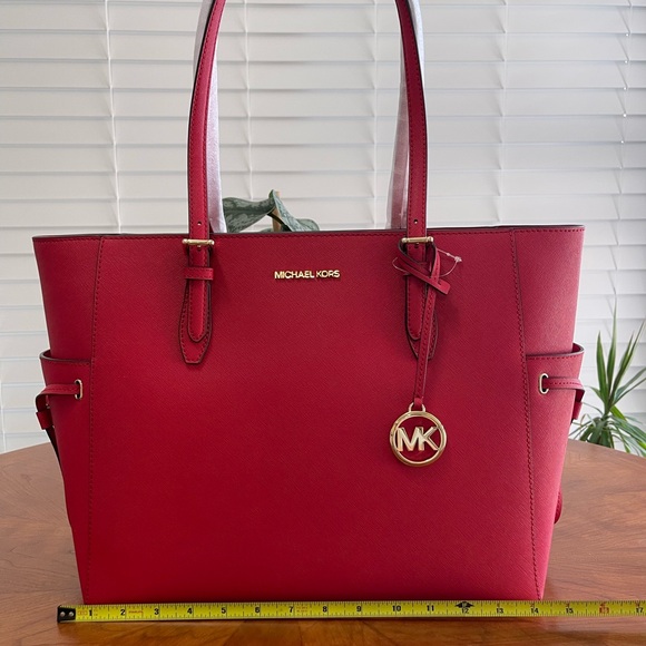 Michael Kors Red Tote - Picture 2 of 7